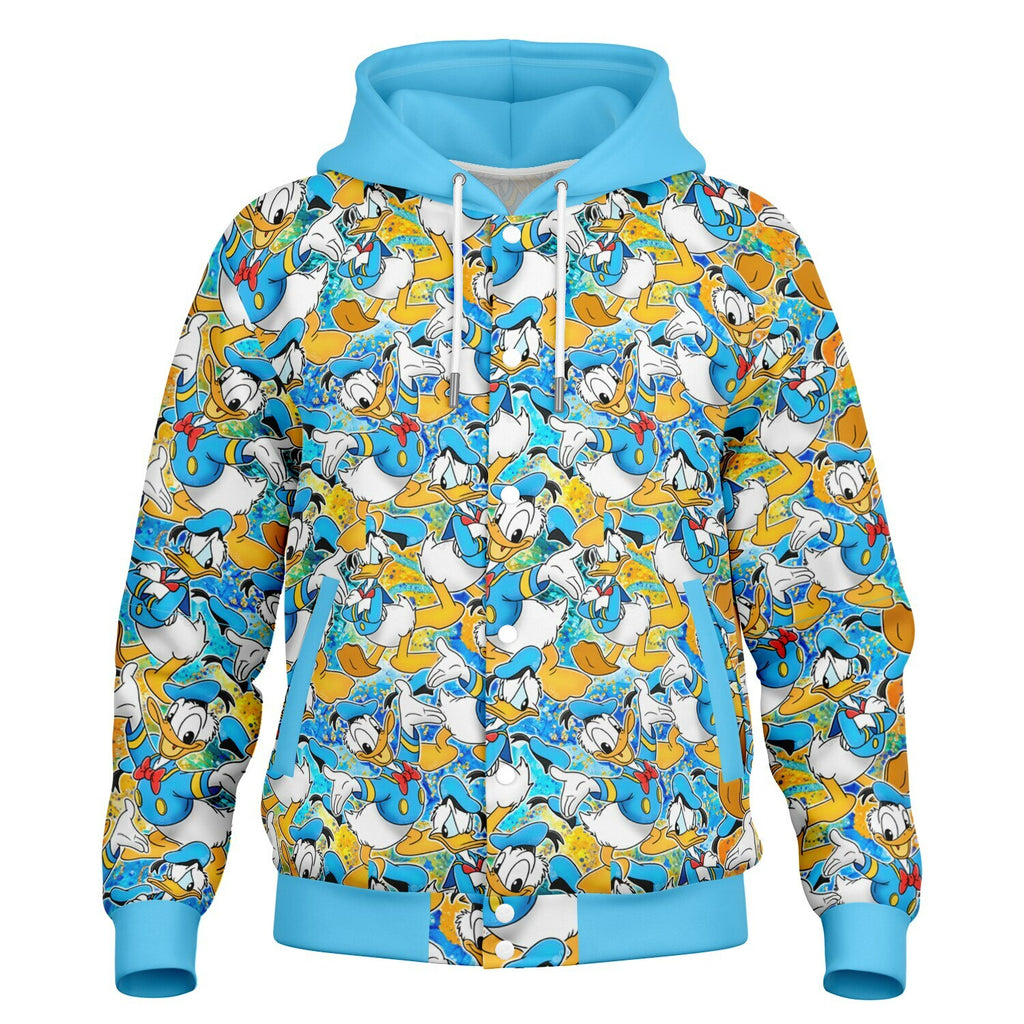 Donald Duck - Hooded Baseball Jacket