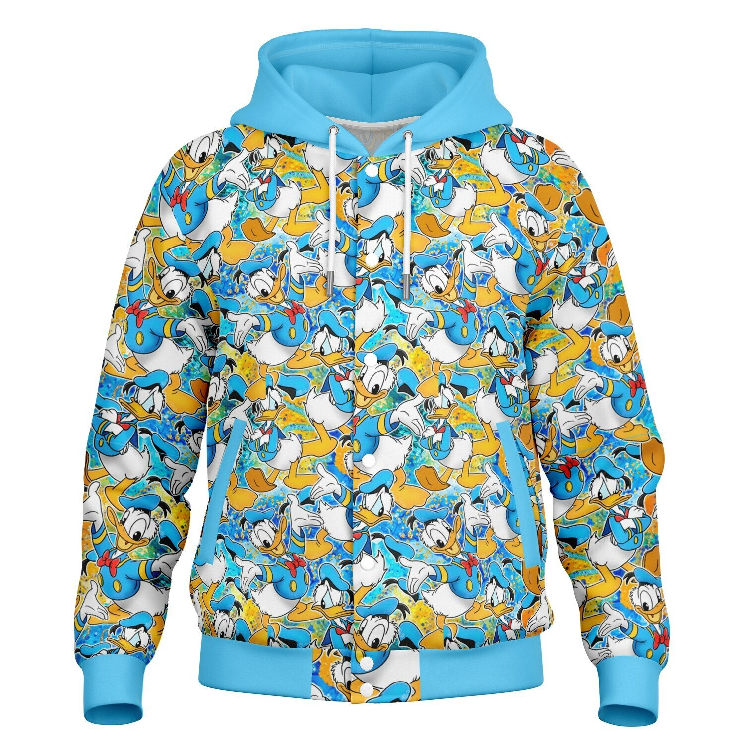 Donald Duck - Hooded Baseball Jacket