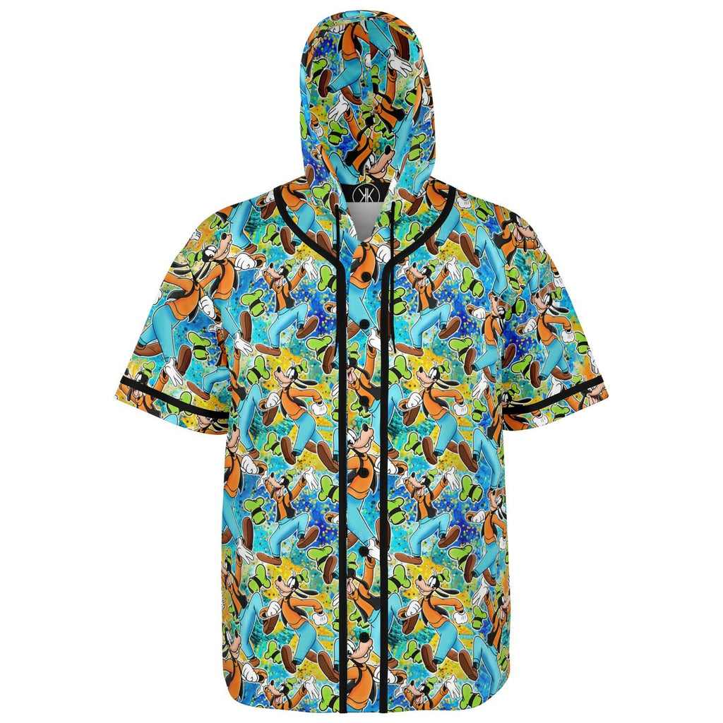 Goofy - Hooded Baseball Jersey