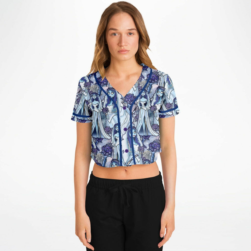 Emily - Cropped Baseball Jersey