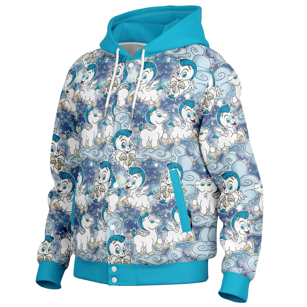 Baby Pegasus - Hooded Baseball Jacket