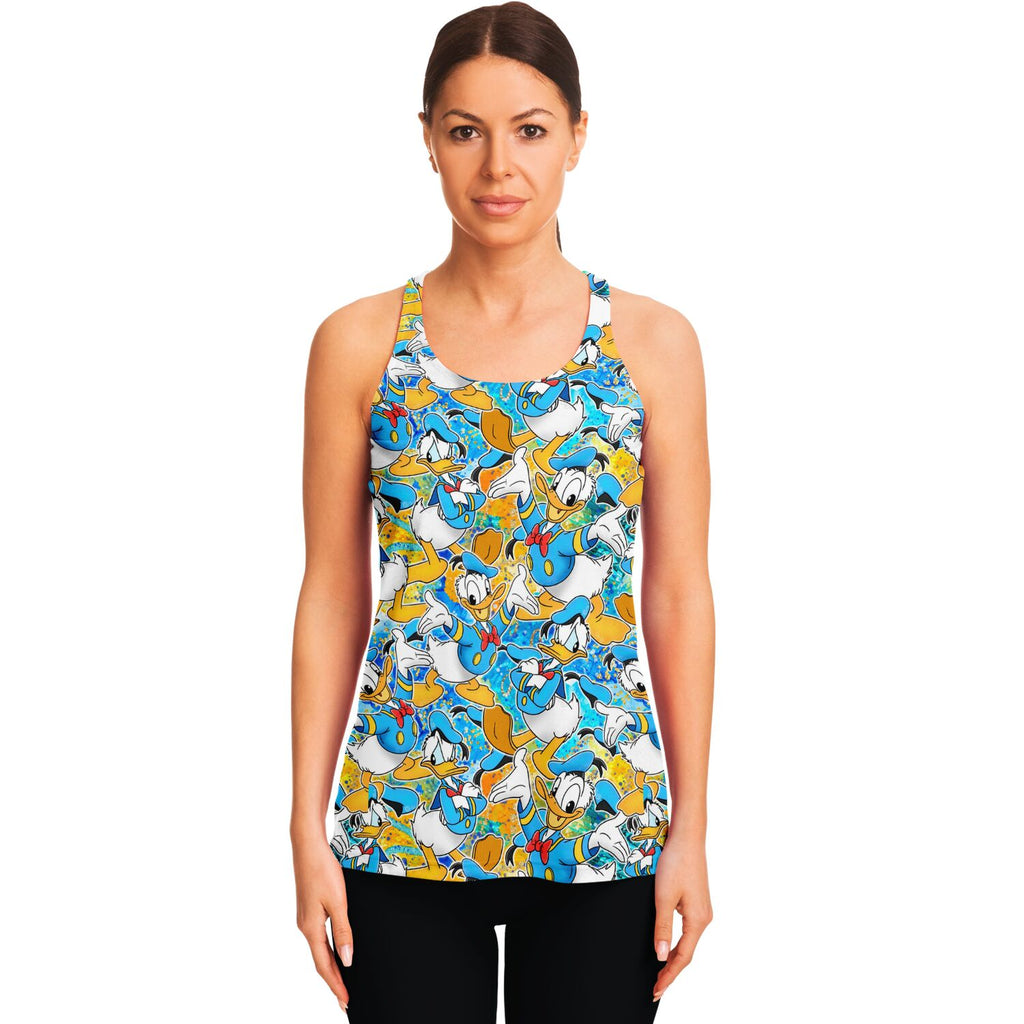 Donald Duck - Flowy Racerback Tank Top