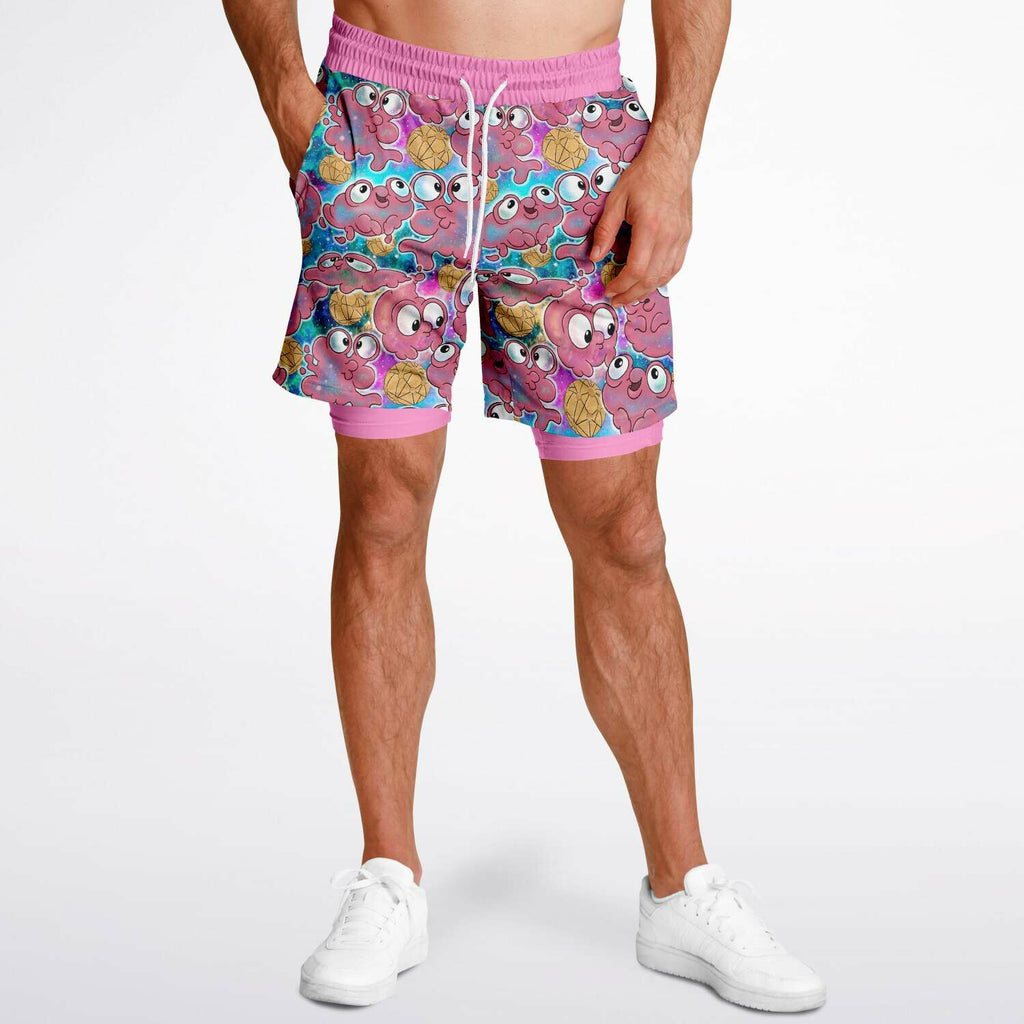 Men's 2-in-1 Shorts - AOP