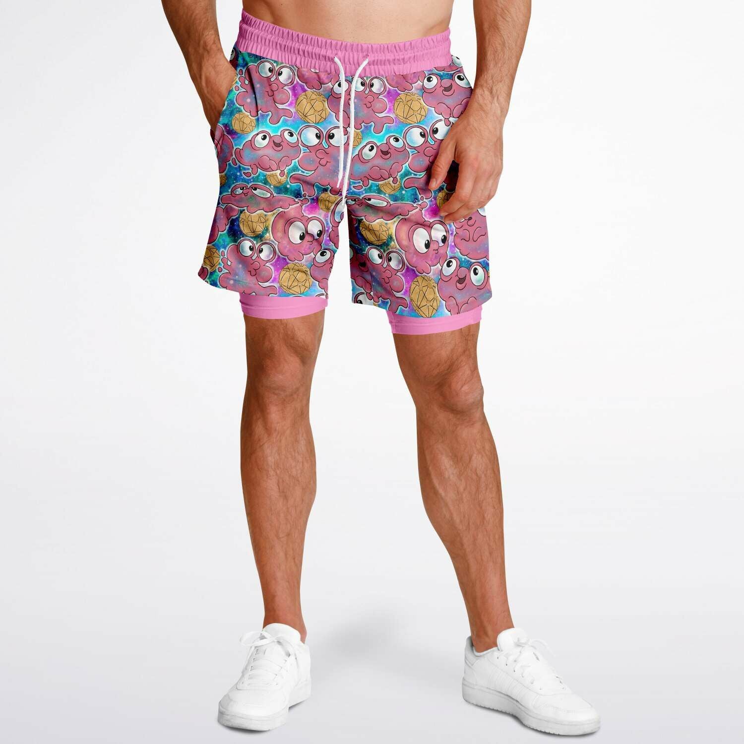 Men's 2-in-1 Shorts - AOP