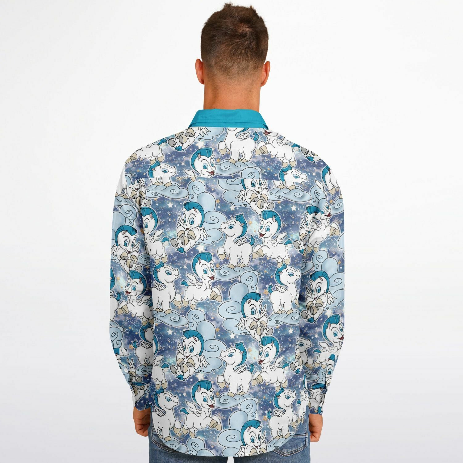 Baby Pegasus - Long Sleeve Button Down Shirt