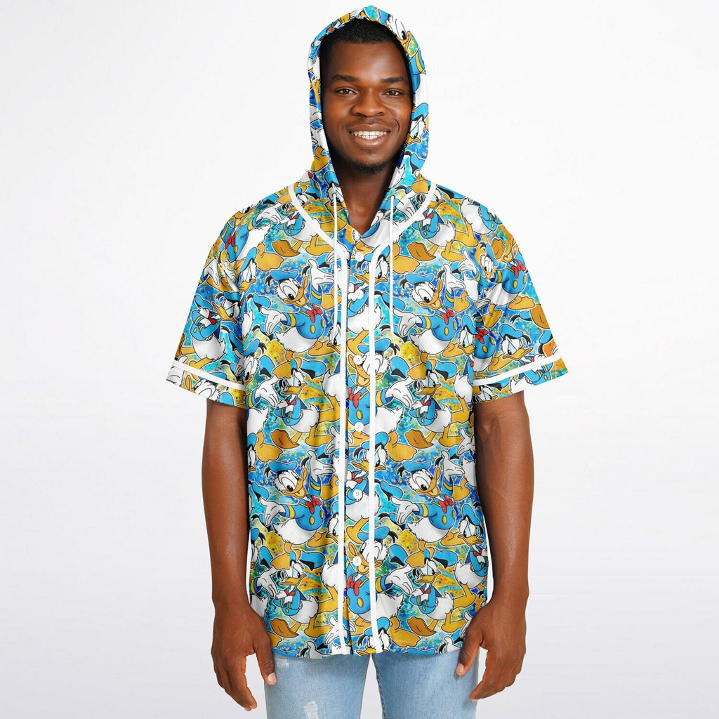 Donald Duck - Hooded Baseball Jersey
