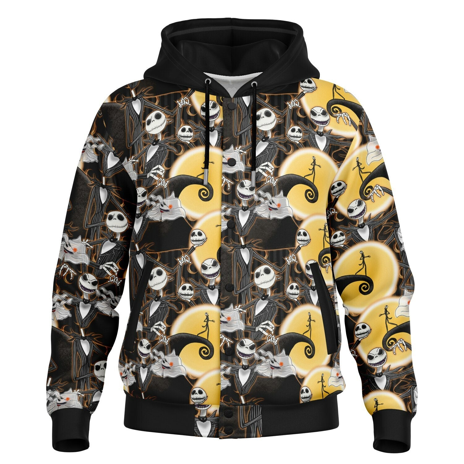 Jack Skellington - Hooded Baseball Jacket
