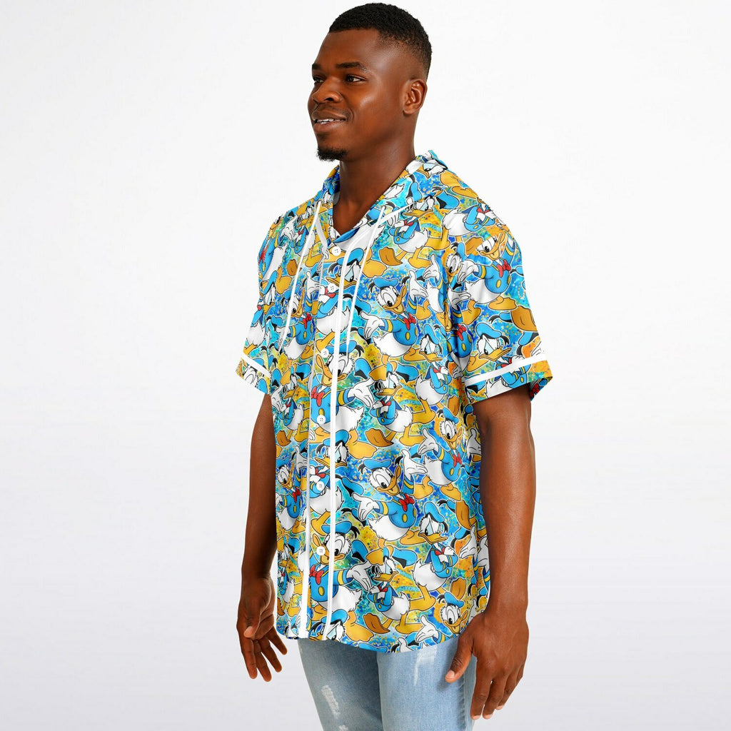 Donald Duck - Hooded Baseball Jersey