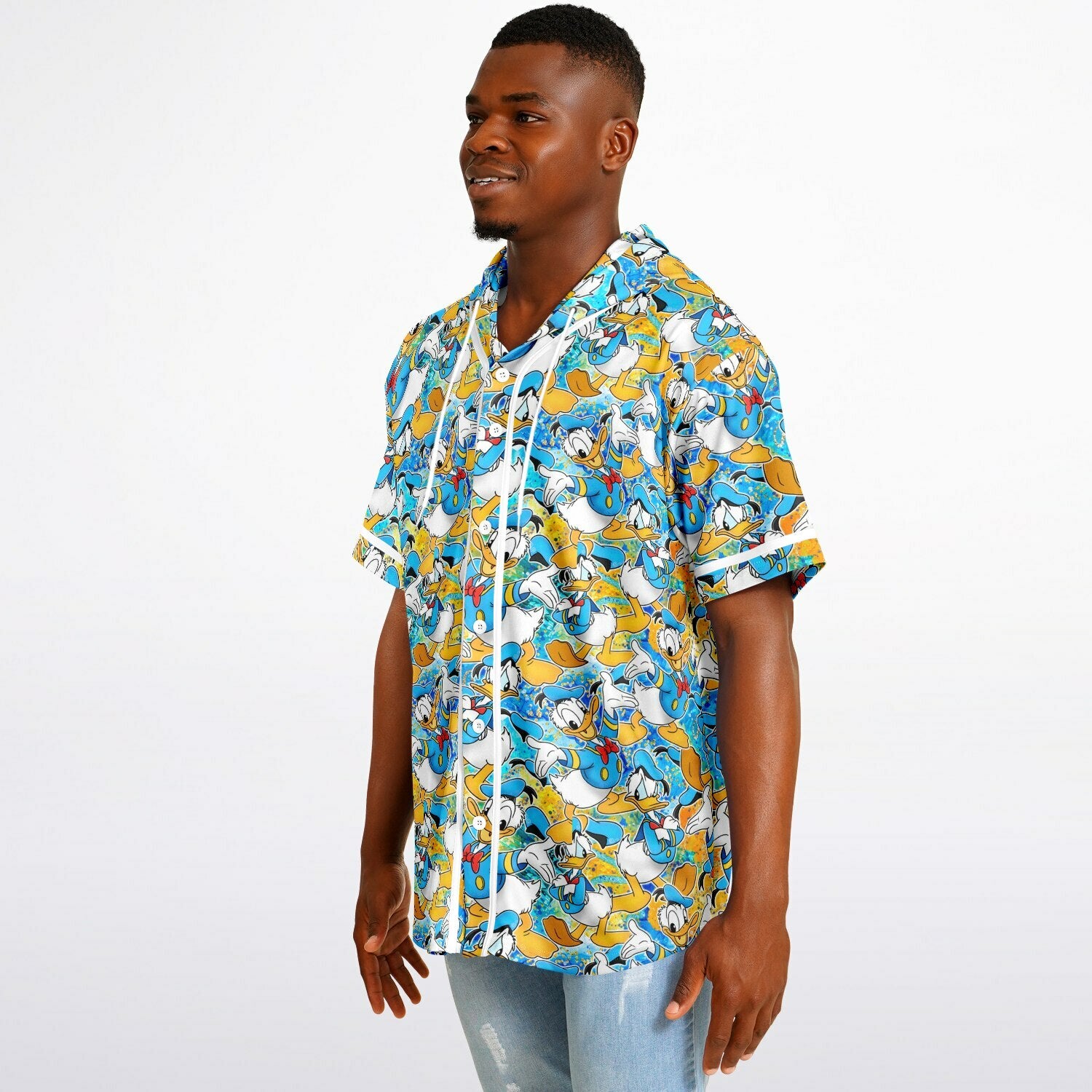 Donald Duck - Hooded Baseball Jersey