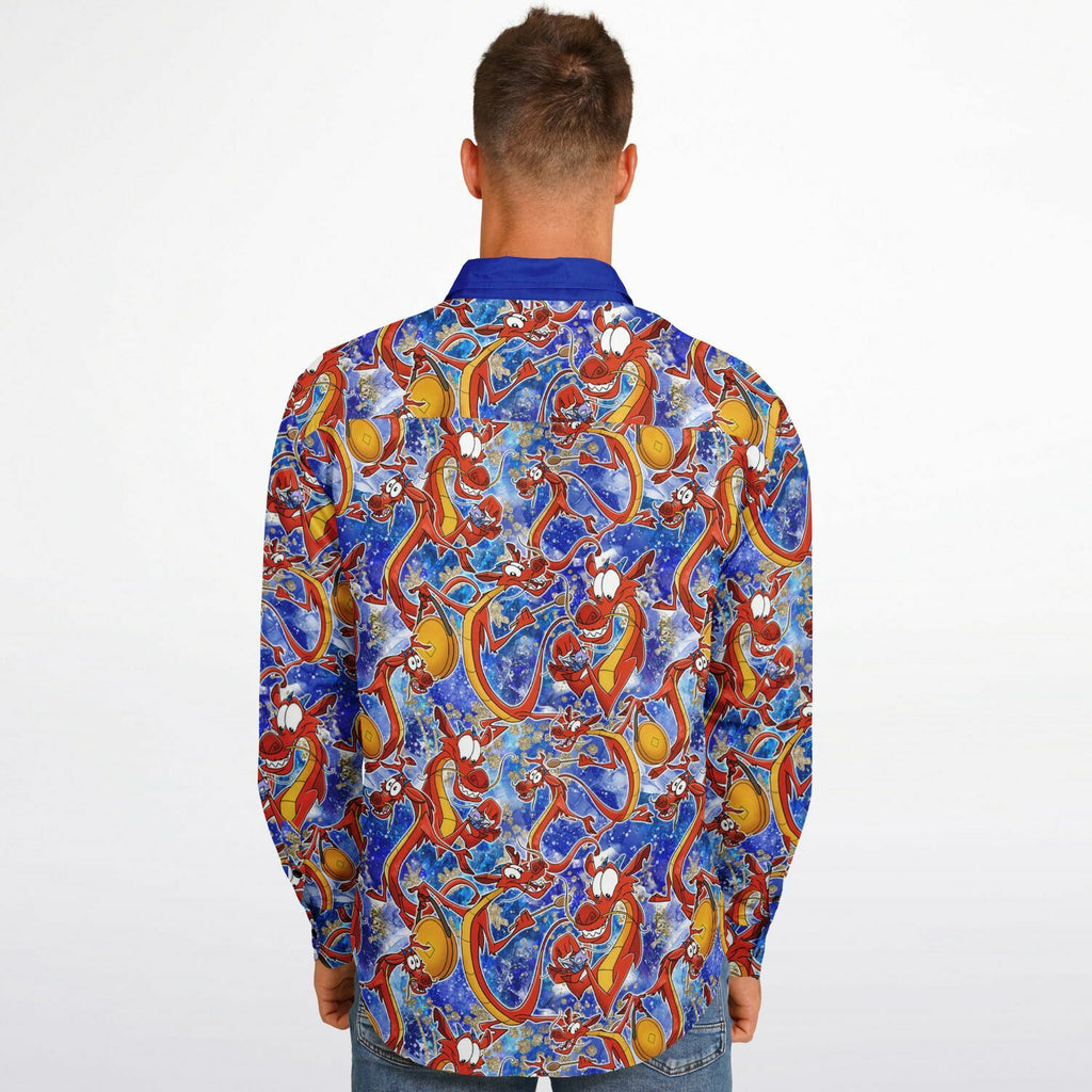 Mushu - Long Sleeve Button Down Shirt