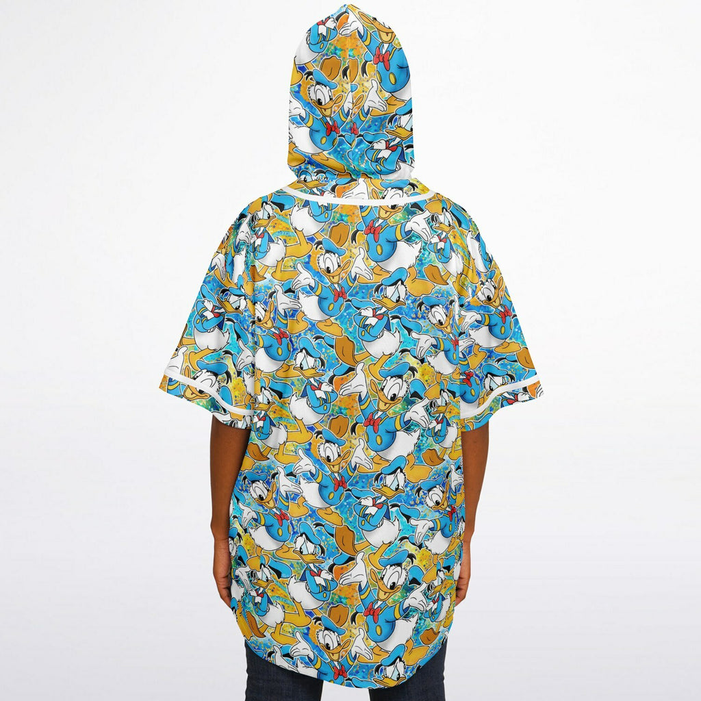 Donald Duck - Hooded Baseball Jersey