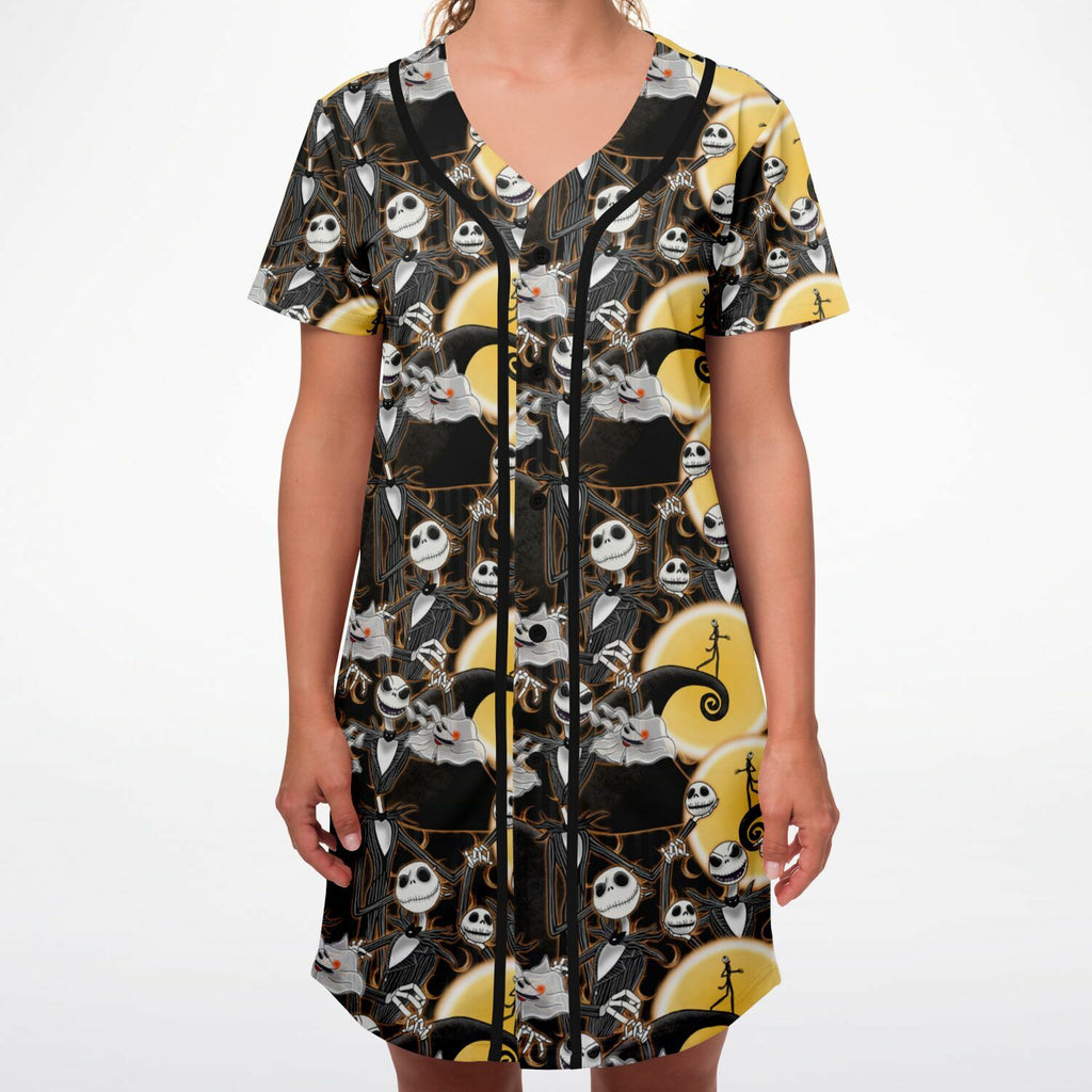 Jack Skellington - Baseball Jersey Dress