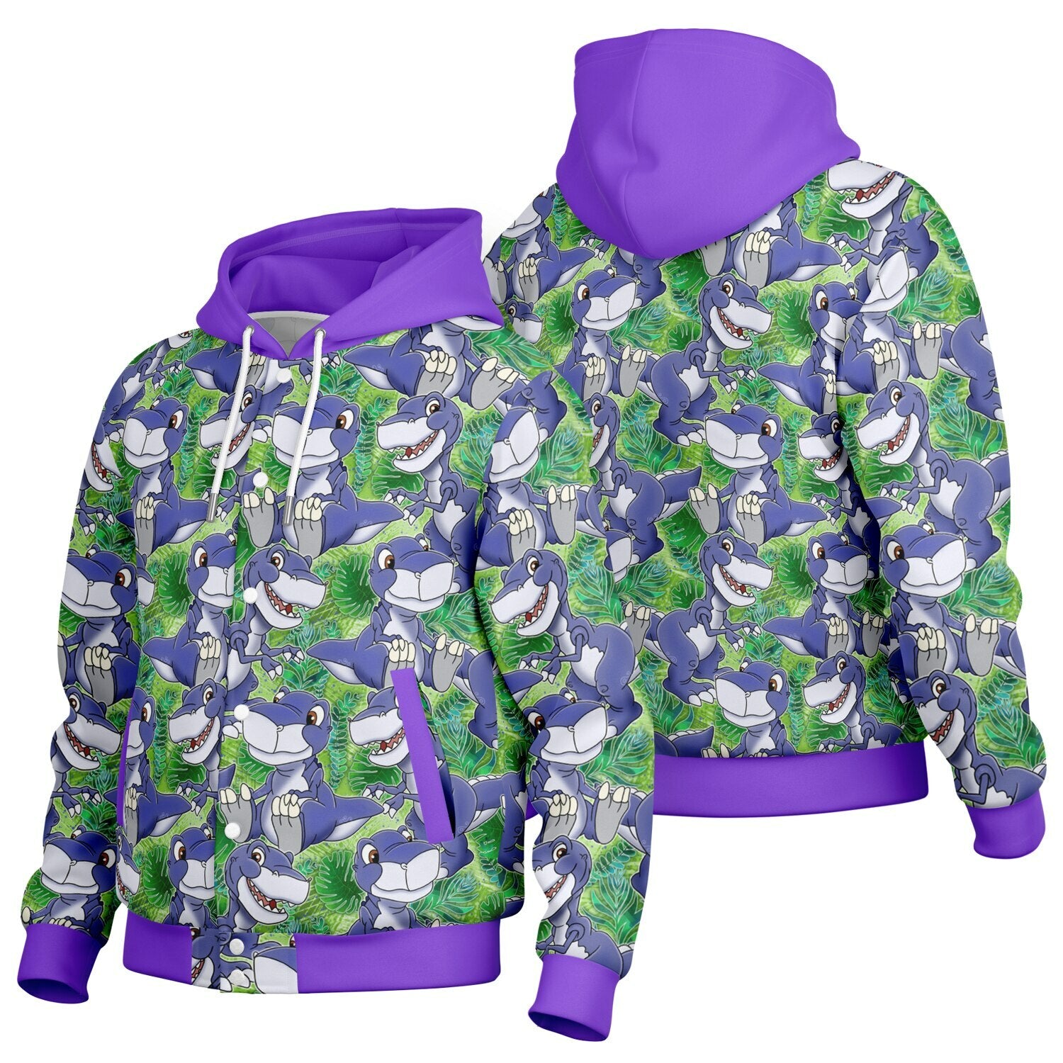 Chomper - Hooded Baseball Jacket