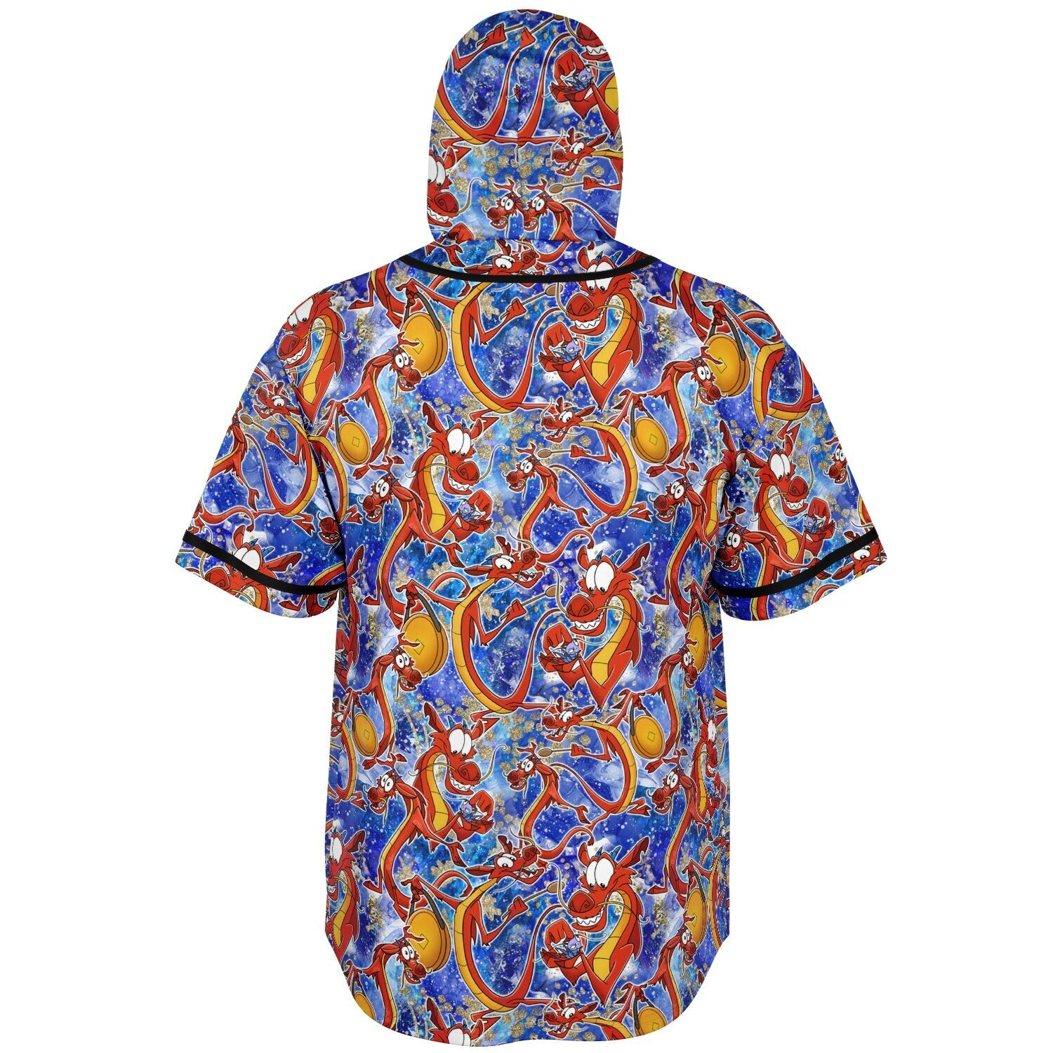 Mushu - Hooded Baseball Jersey