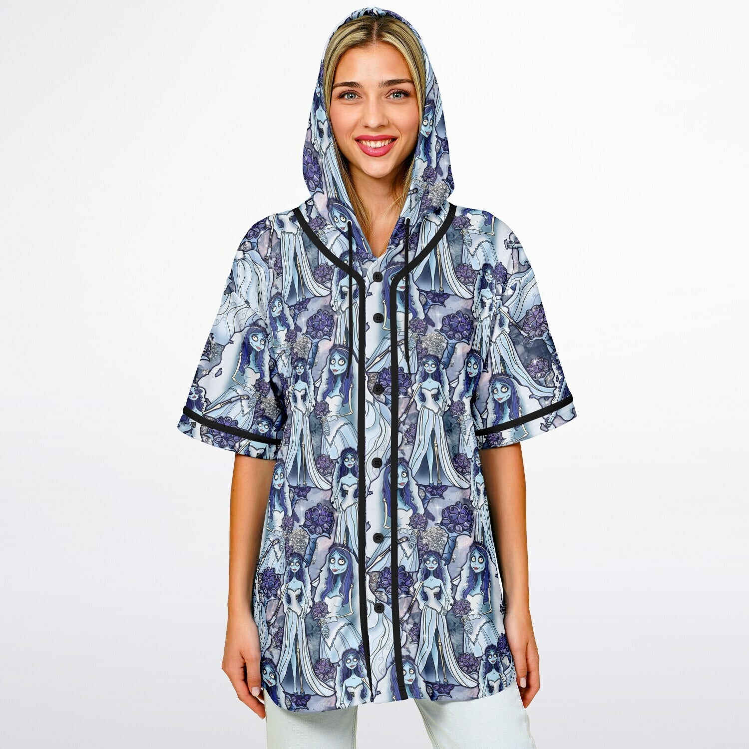 Emily - Hooded Baseball Jersey