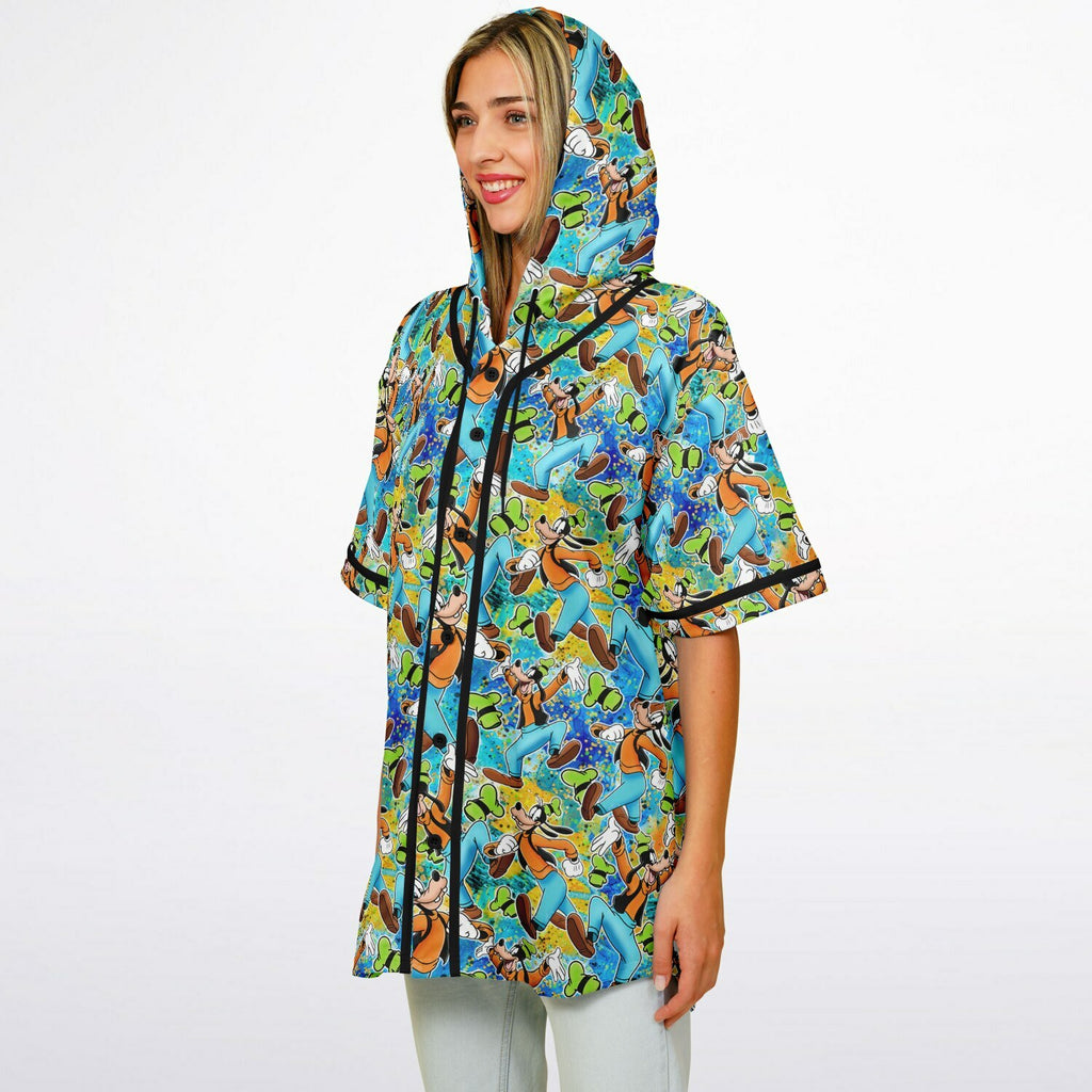Goofy - Hooded Baseball Jersey