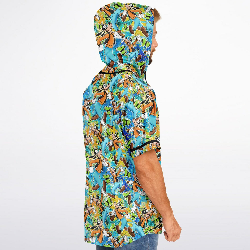 Goofy - Hooded Baseball Jersey