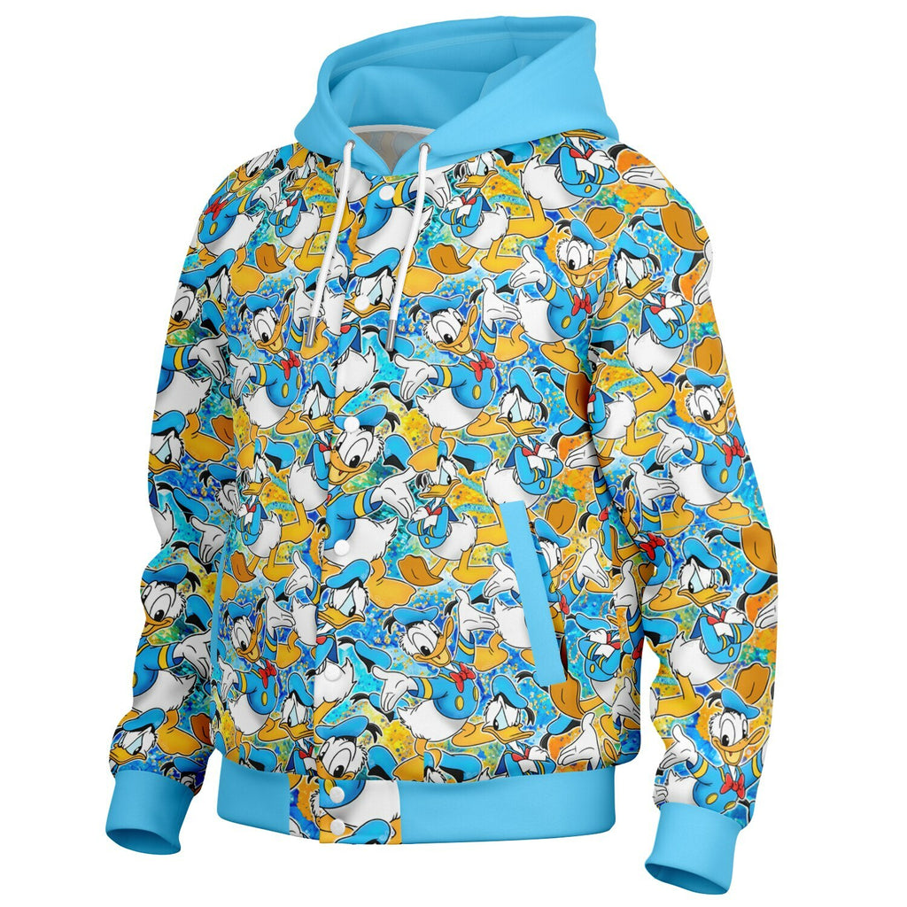 Donald Duck - Hooded Baseball Jacket