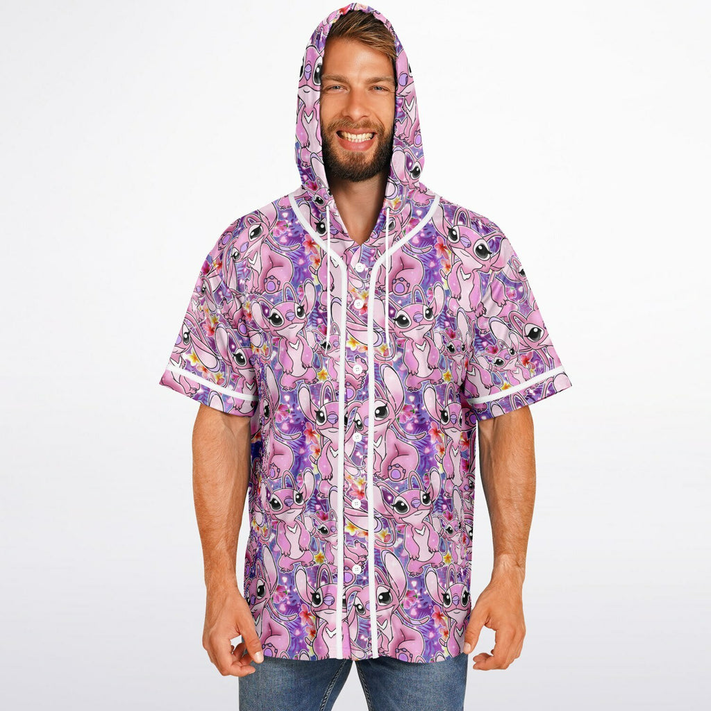 Angel - Hooded Baseball Jersey