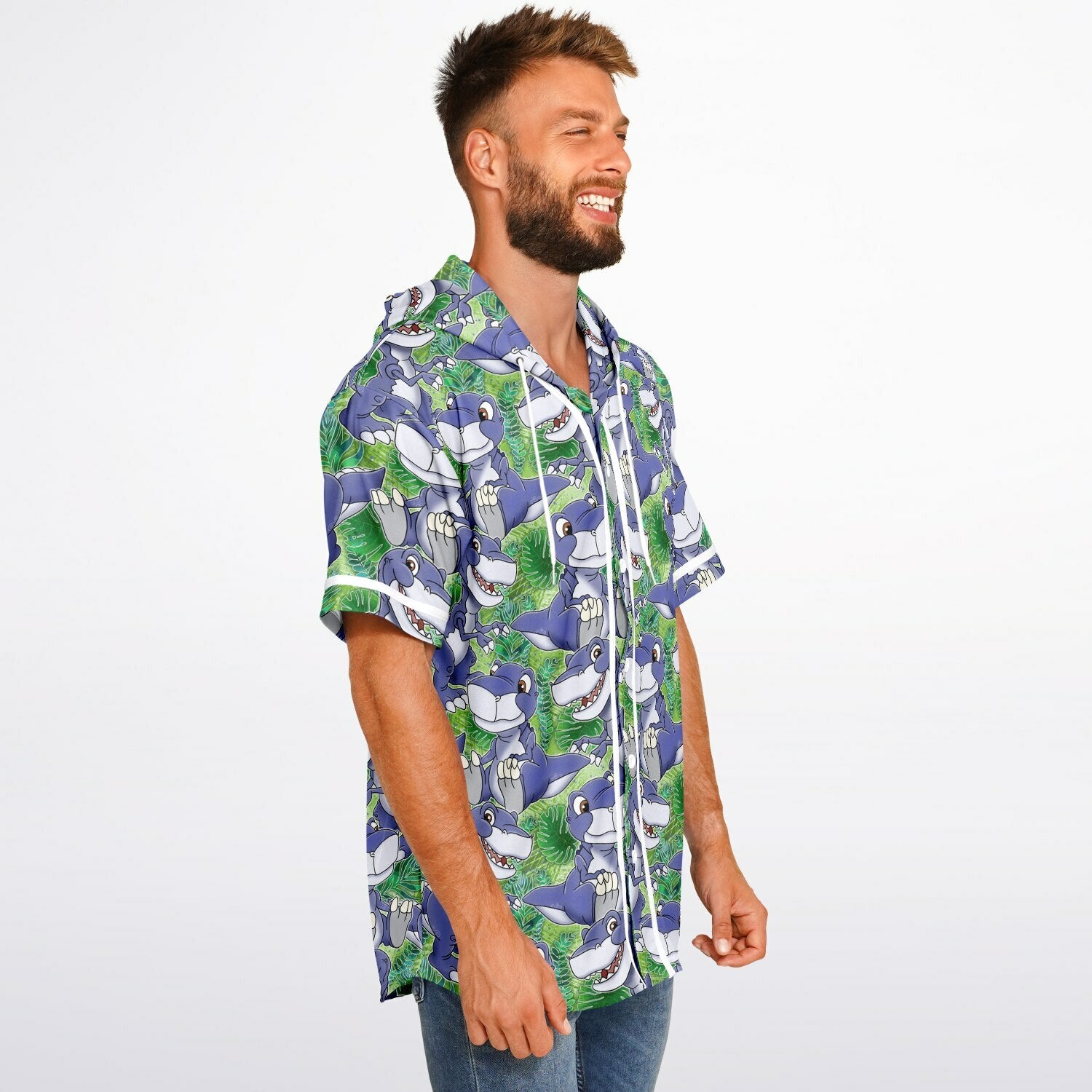 Chomper - Hooded Baseball Jersey