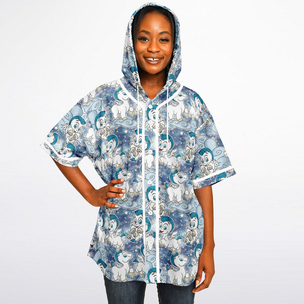 Baby Pegasus - Hooded Baseball Jersey