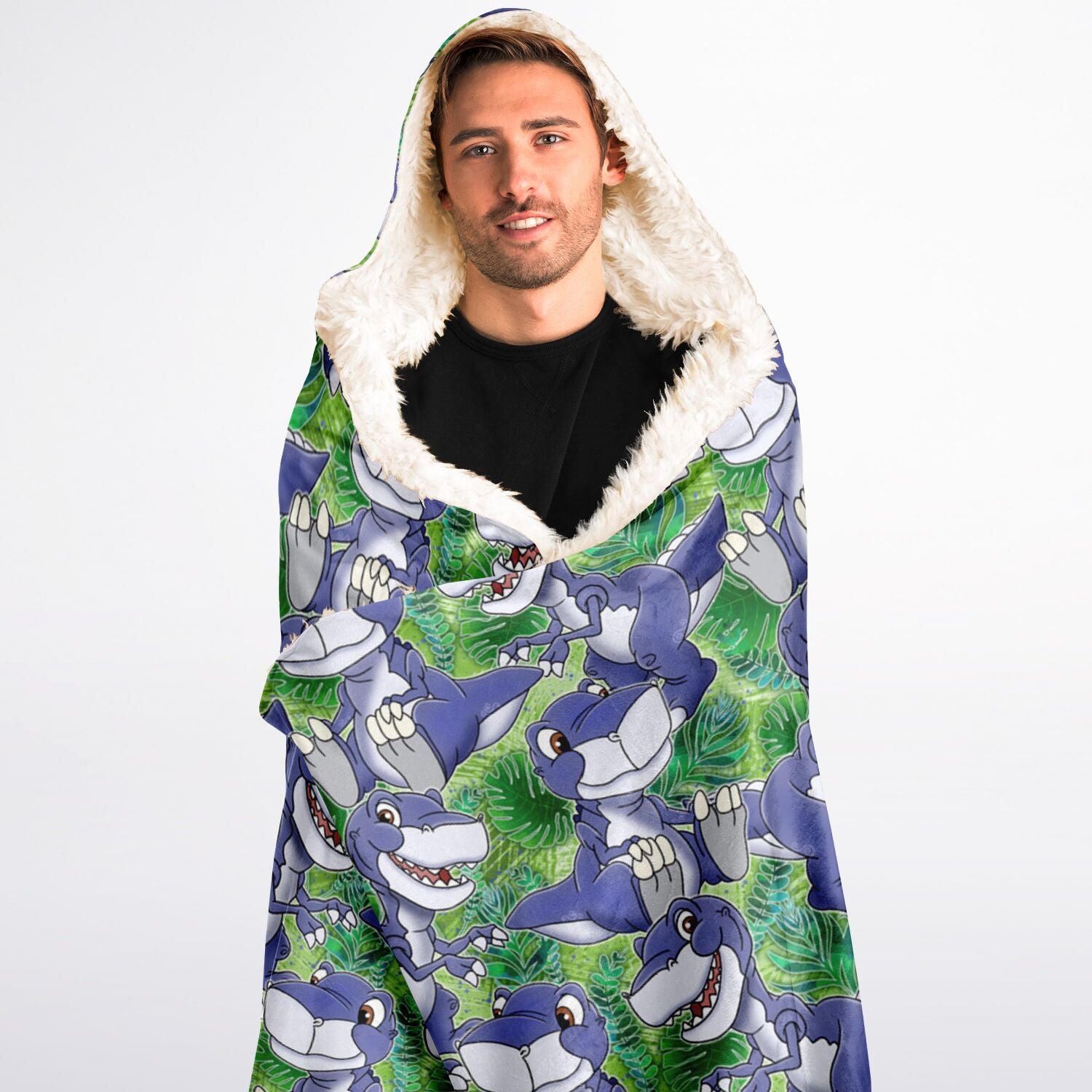 Chomper - Hooded Blanket Sherpa