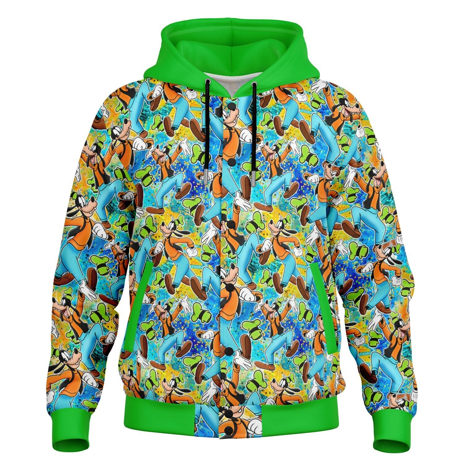 Goofy - Hooded Baseball Jacket