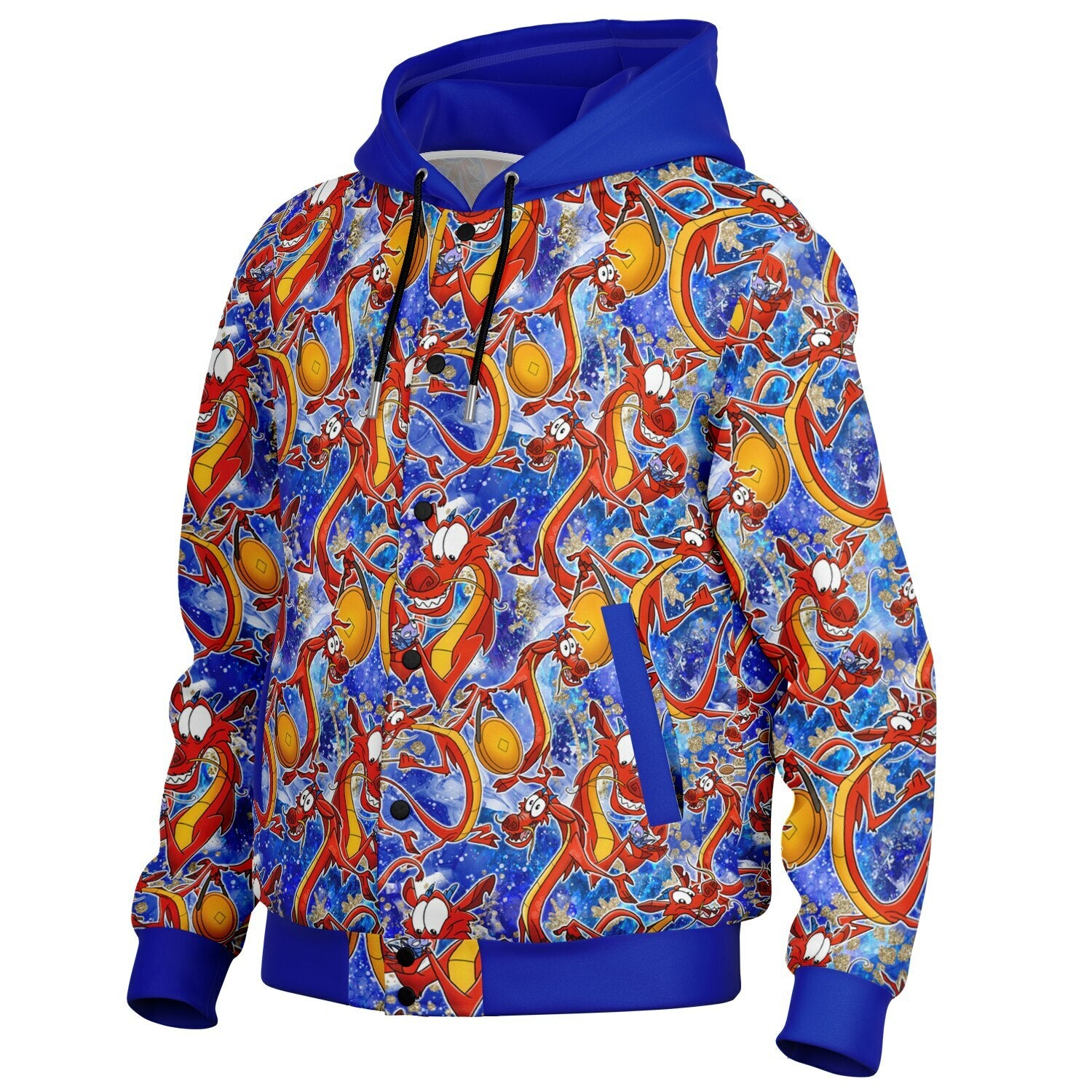 Mushu - Hooded Baseball Jacket