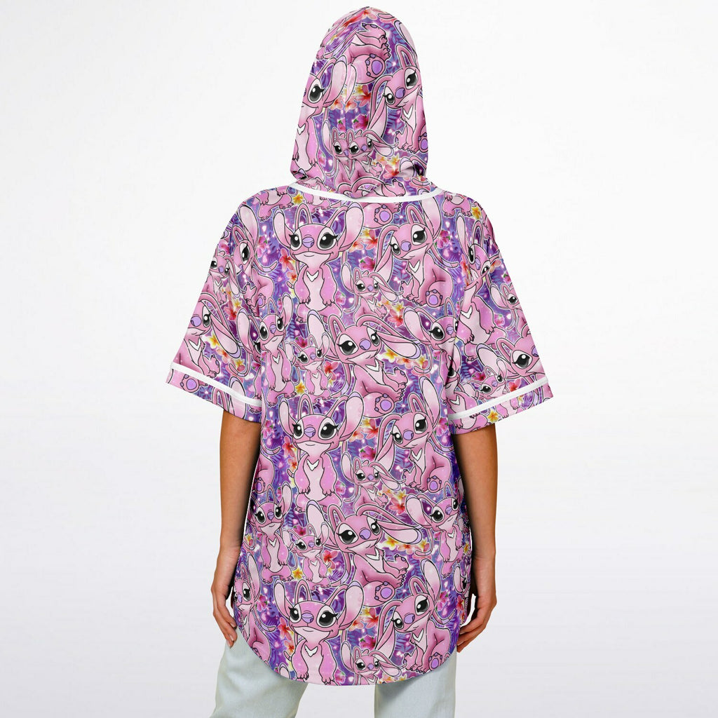Angel - Hooded Baseball Jersey