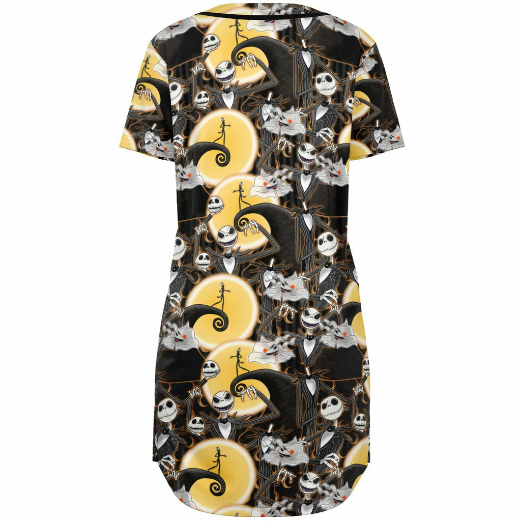 Jack Skellington - Baseball Jersey Dress