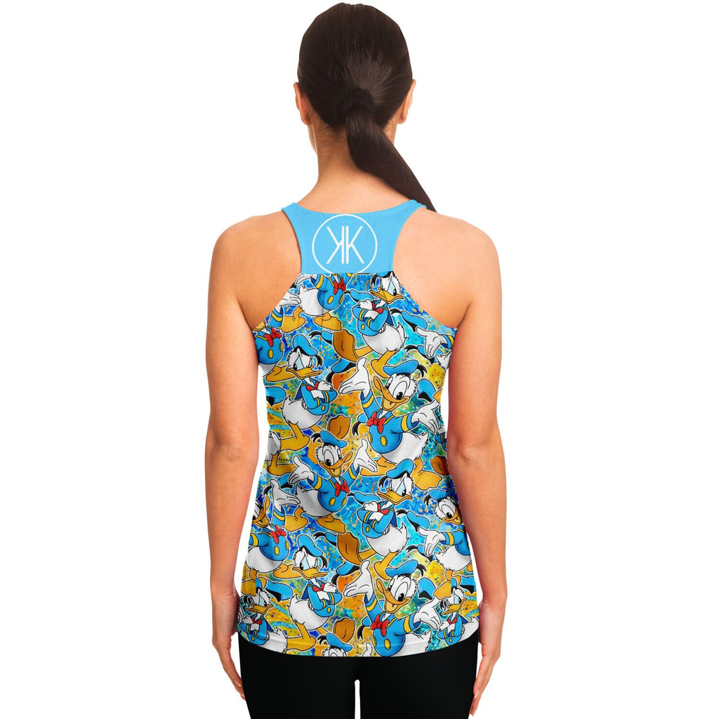 Donald Duck - Flowy Racerback Tank Top