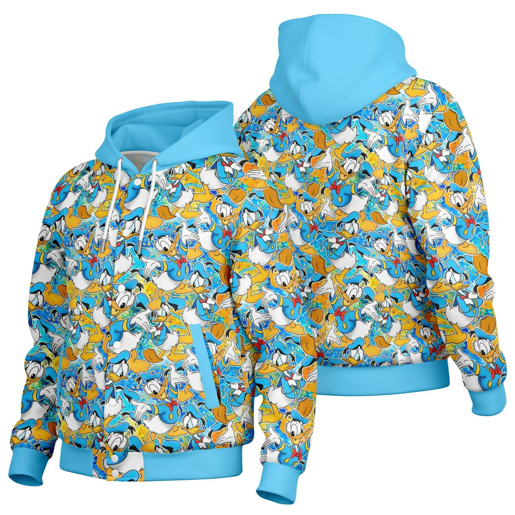 Donald Duck - Hooded Baseball Jacket