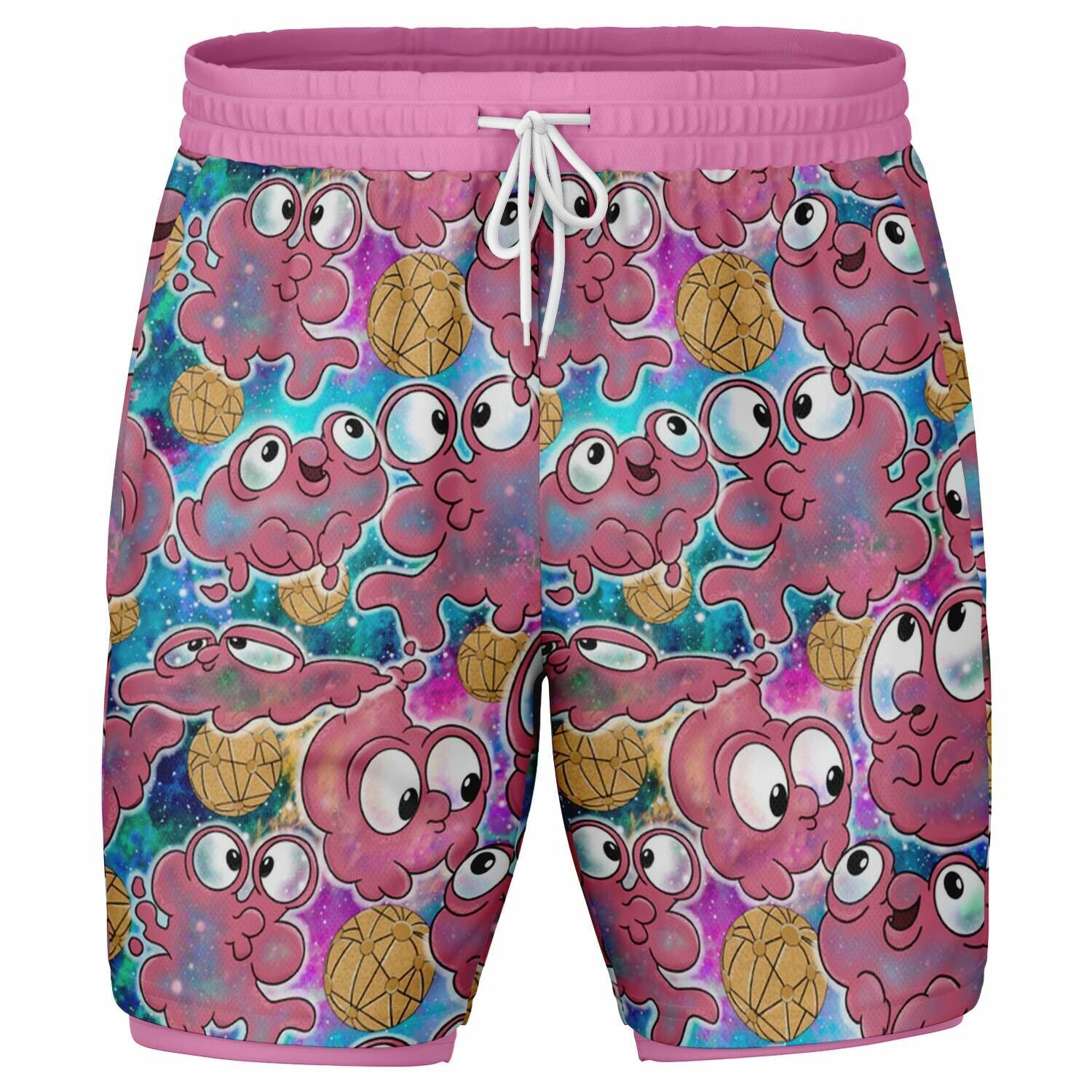 Men's 2-in-1 Shorts - AOP