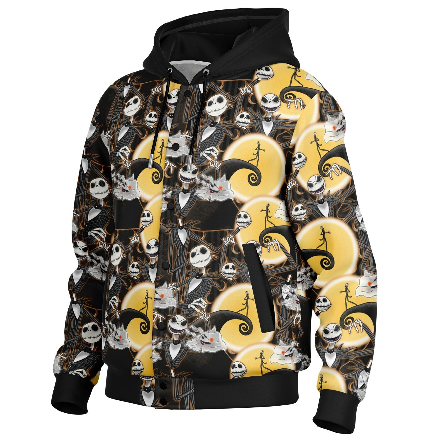 Jack Skellington - Hooded Baseball Jacket