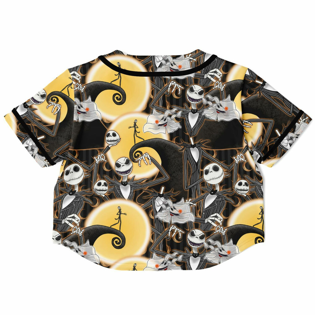 Jack Skellington - Cropped Baseball Jersey