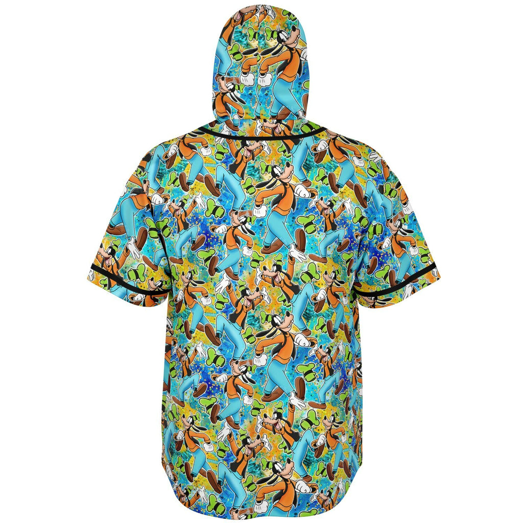Goofy - Hooded Baseball Jersey