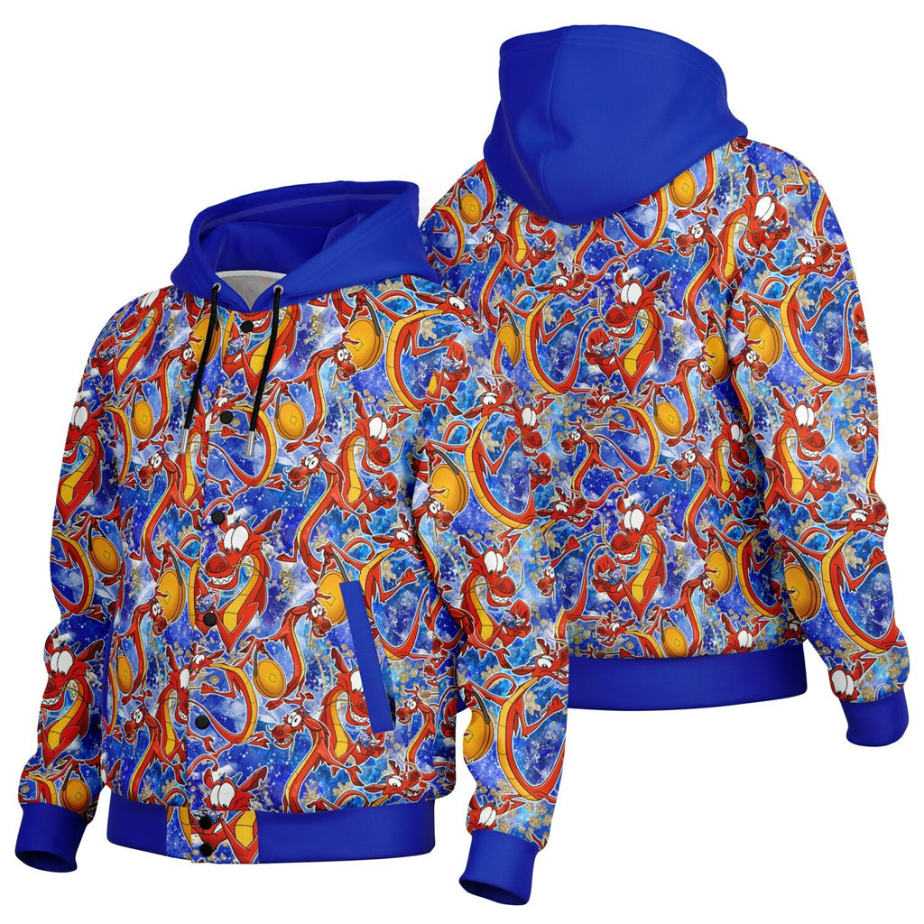 Mushu - Hooded Baseball Jacket