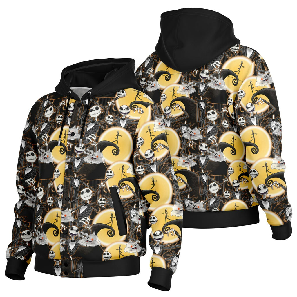 Jack Skellington - Hooded Baseball Jacket