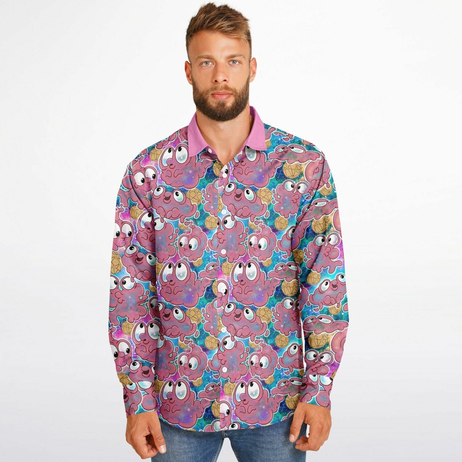 Morphie -  Long Sleeve Button Down Shirt