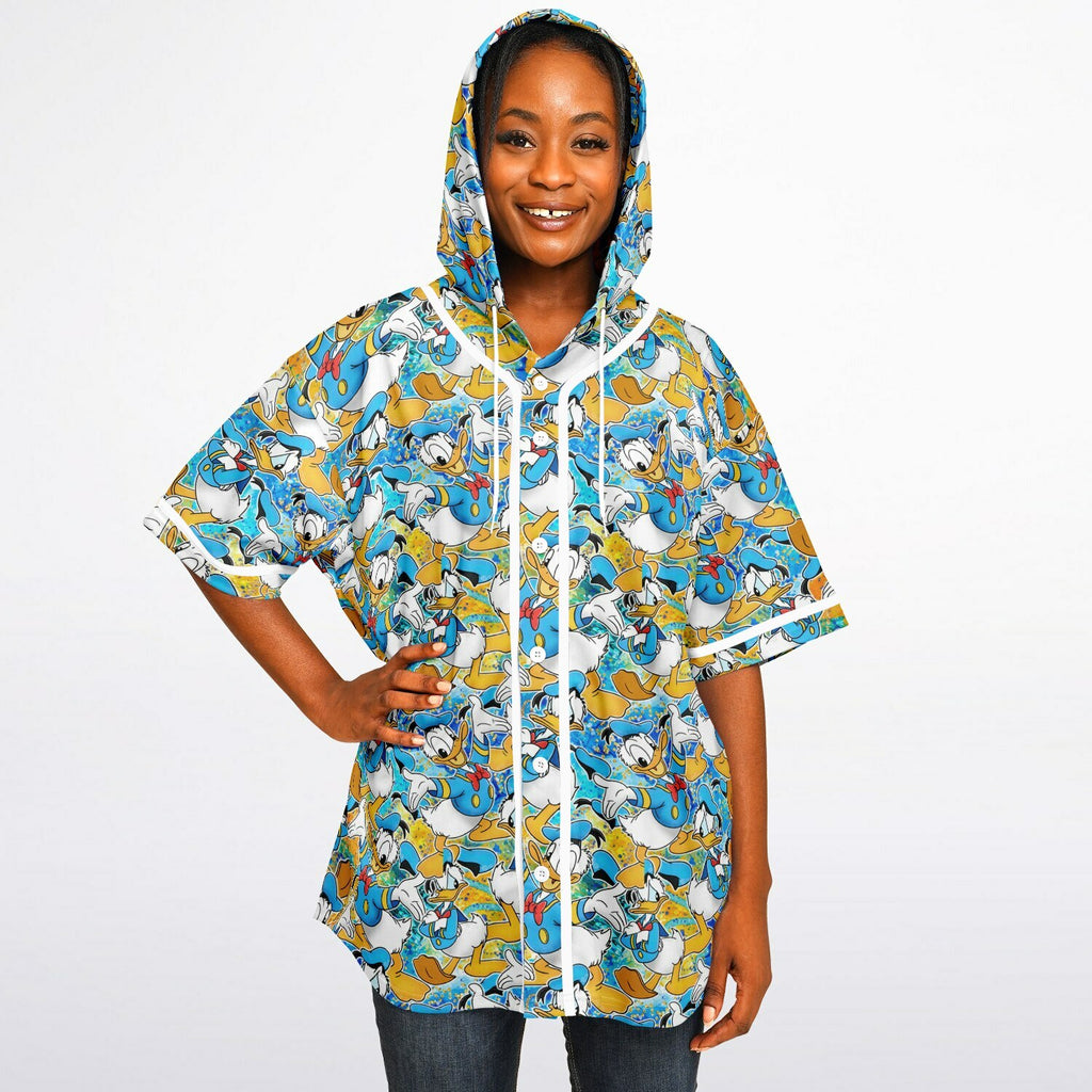 Donald Duck - Hooded Baseball Jersey