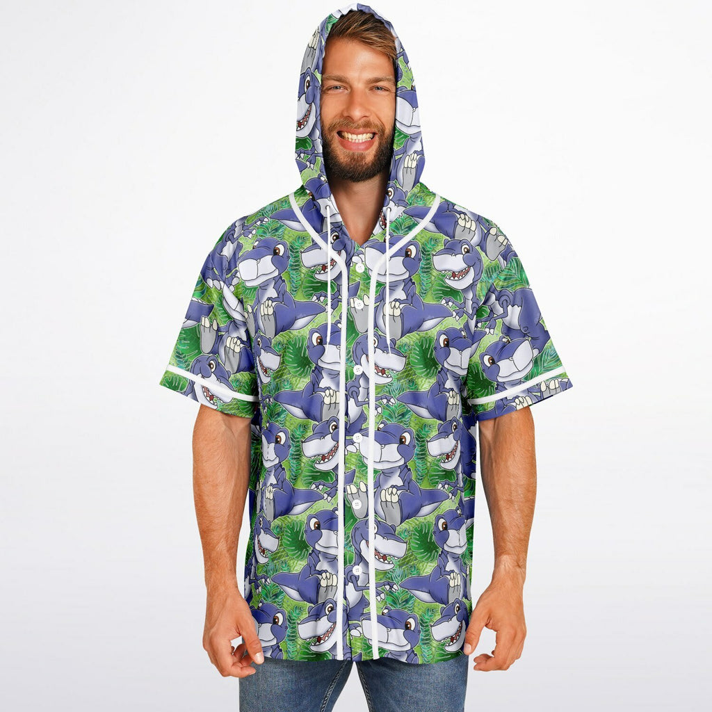 Chomper - Hooded Baseball Jersey