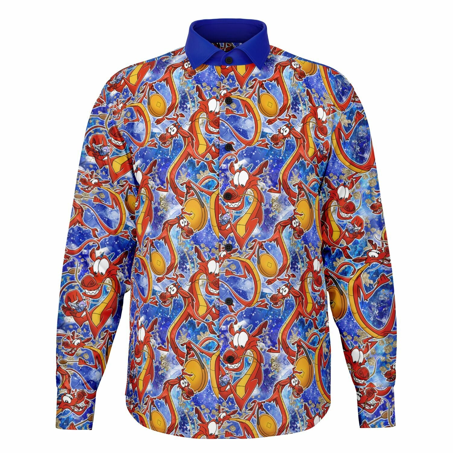 Mushu - Long Sleeve Button Down Shirt