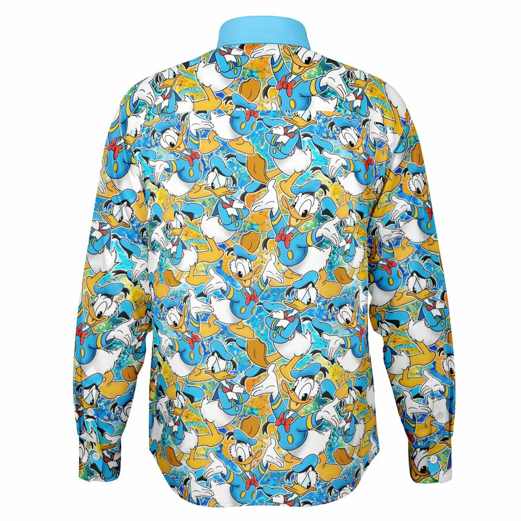 Donald Duck - Long Sleeve Button Down Shirt