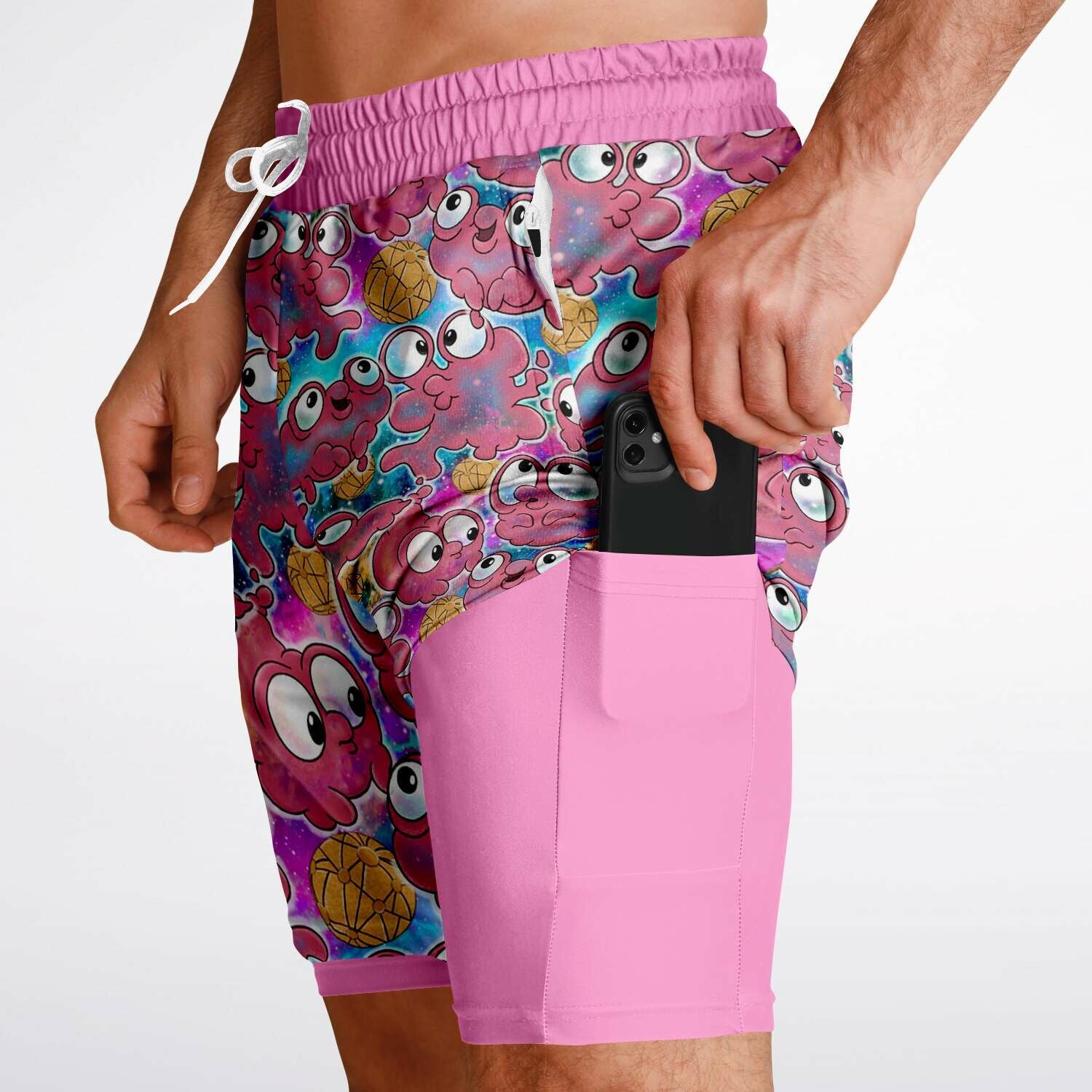 Men's 2-in-1 Shorts - AOP
