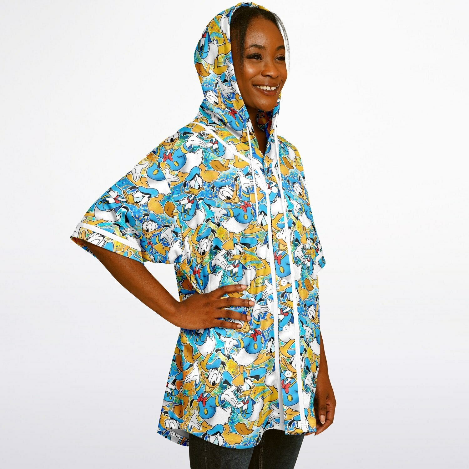 Donald Duck - Hooded Baseball Jersey