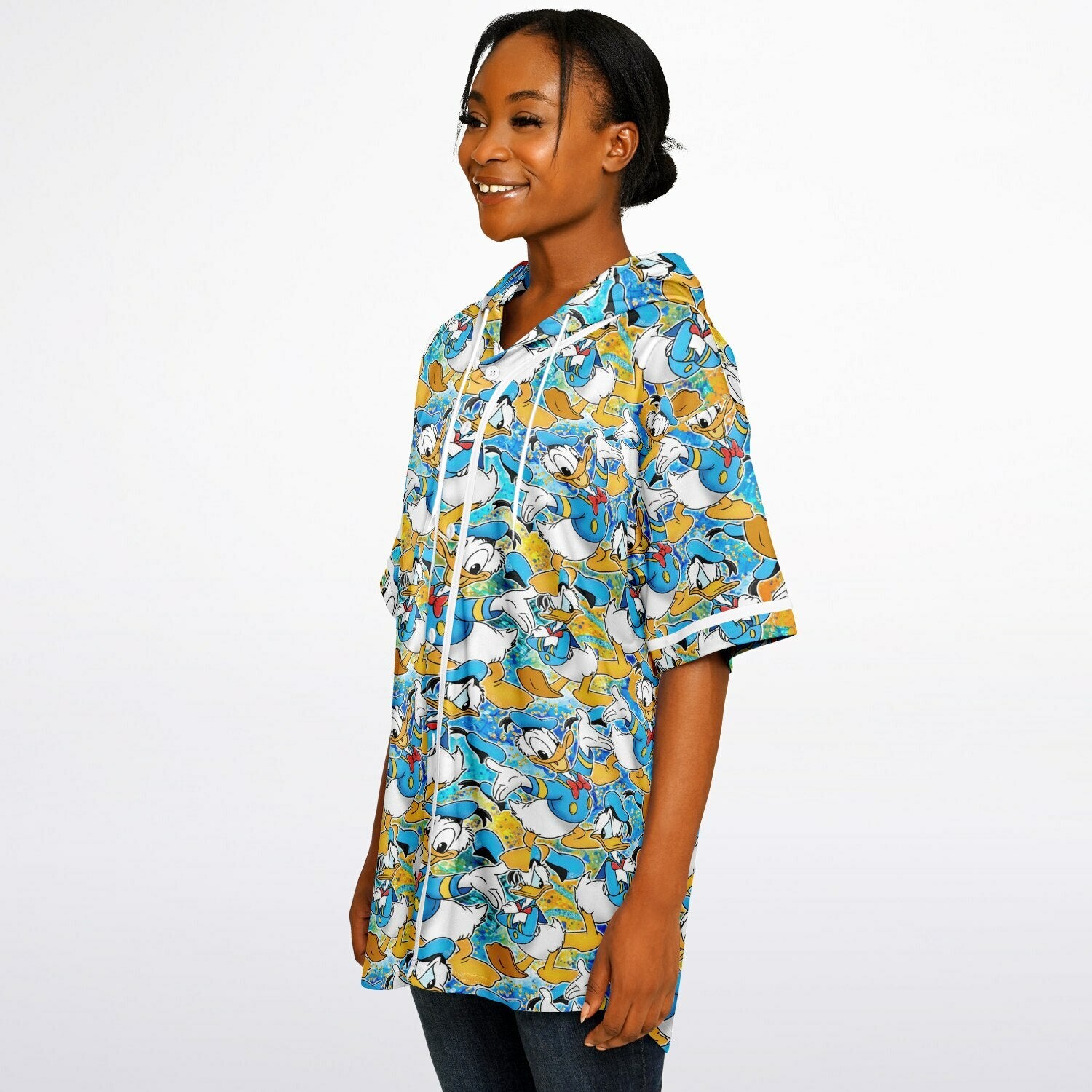 Donald Duck - Hooded Baseball Jersey