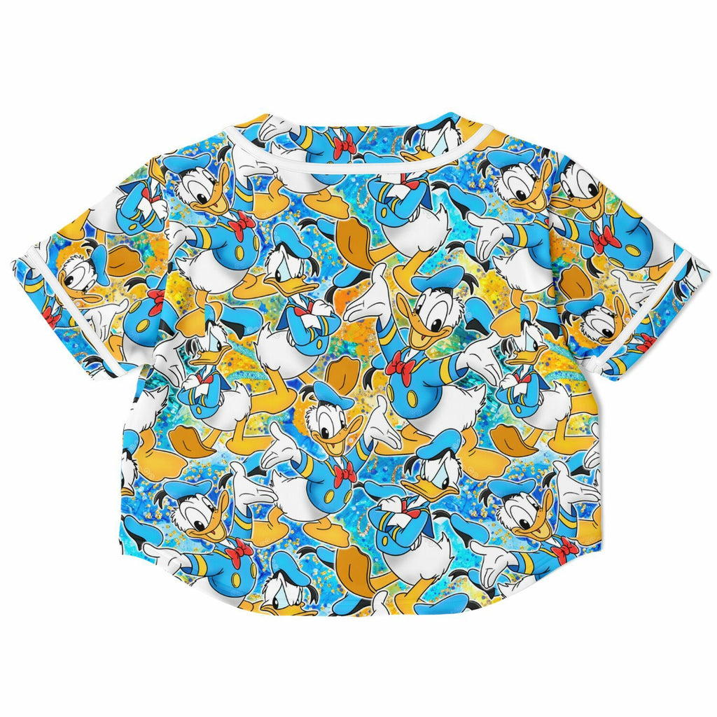 Donald Duck - Cropped Baseball Jersey