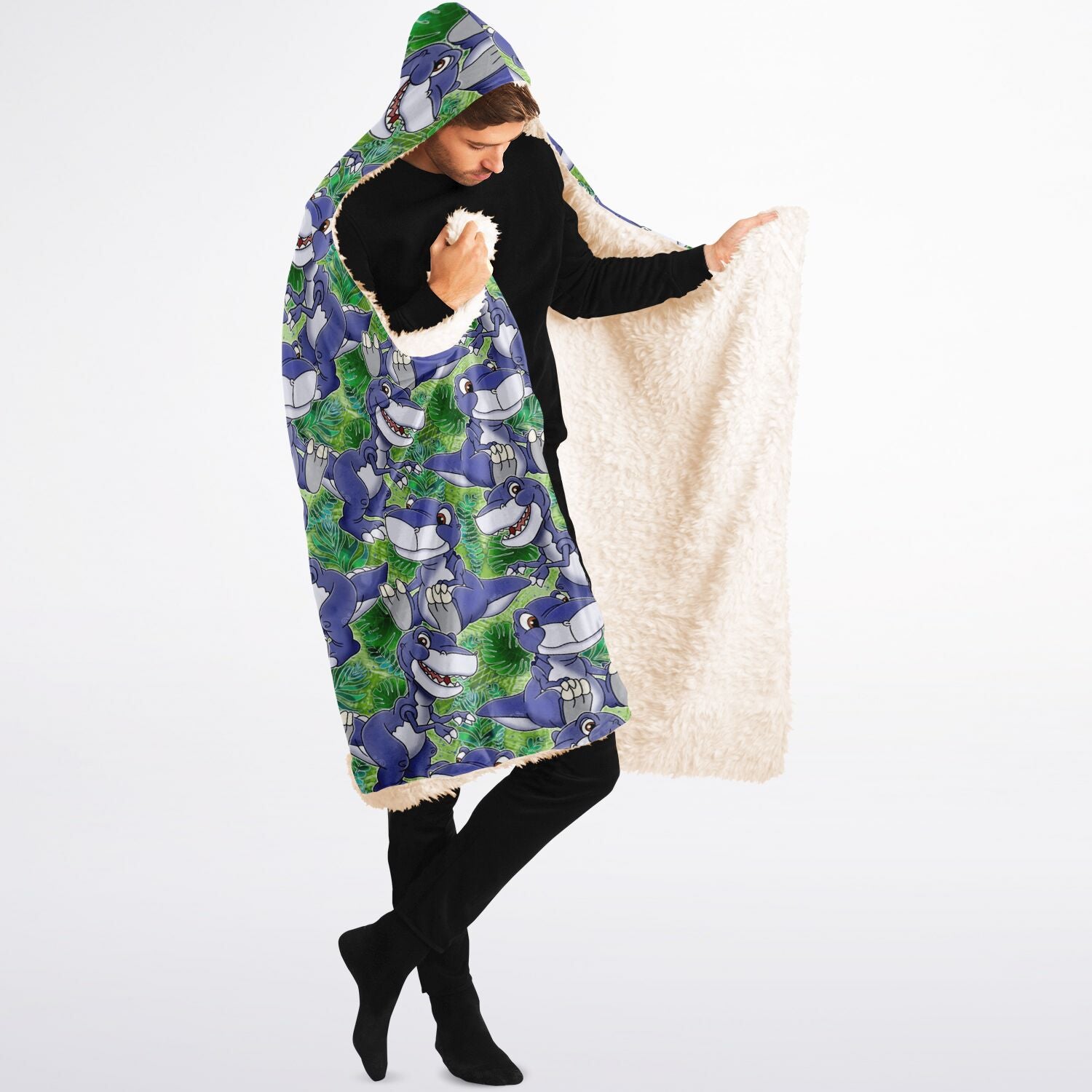Chomper - Hooded Blanket Sherpa