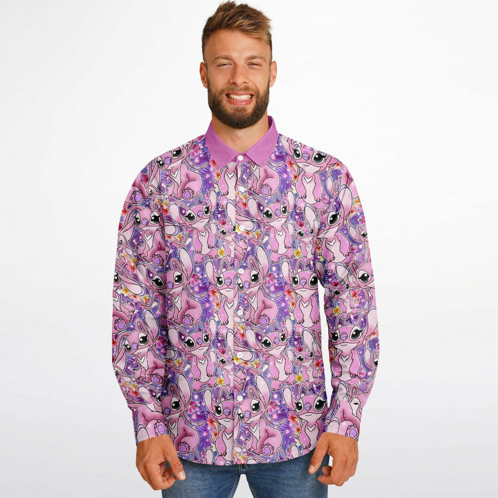 Angel - Long Sleeve Button Down Shirt