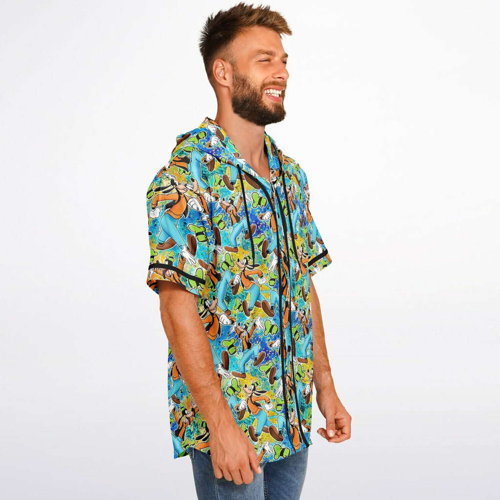 Goofy - Hooded Baseball Jersey